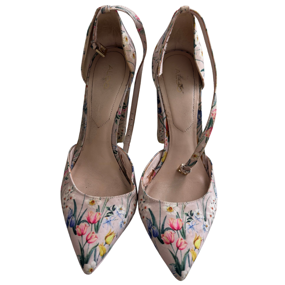 Aldo Floral Block Heels