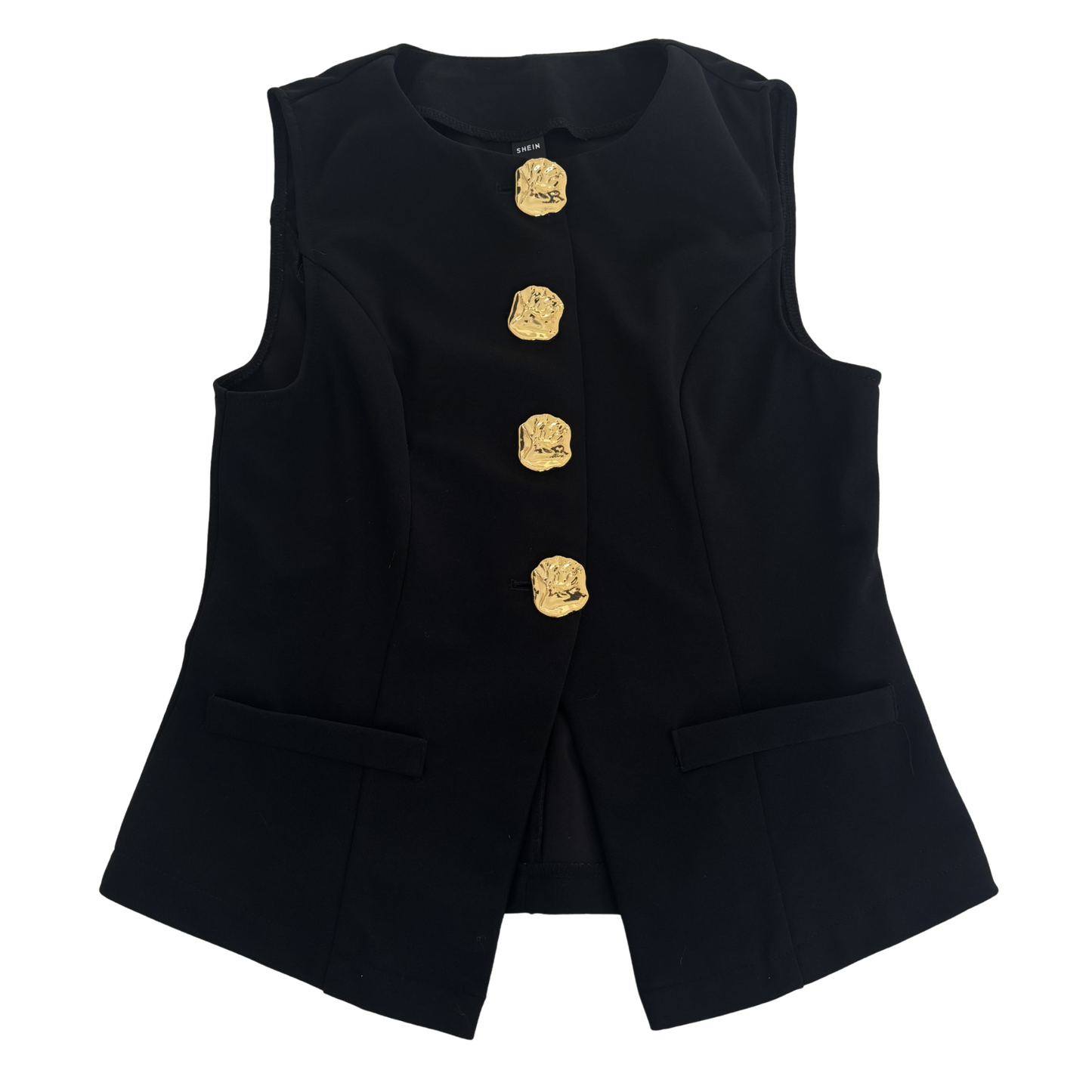 Black Button Up Top