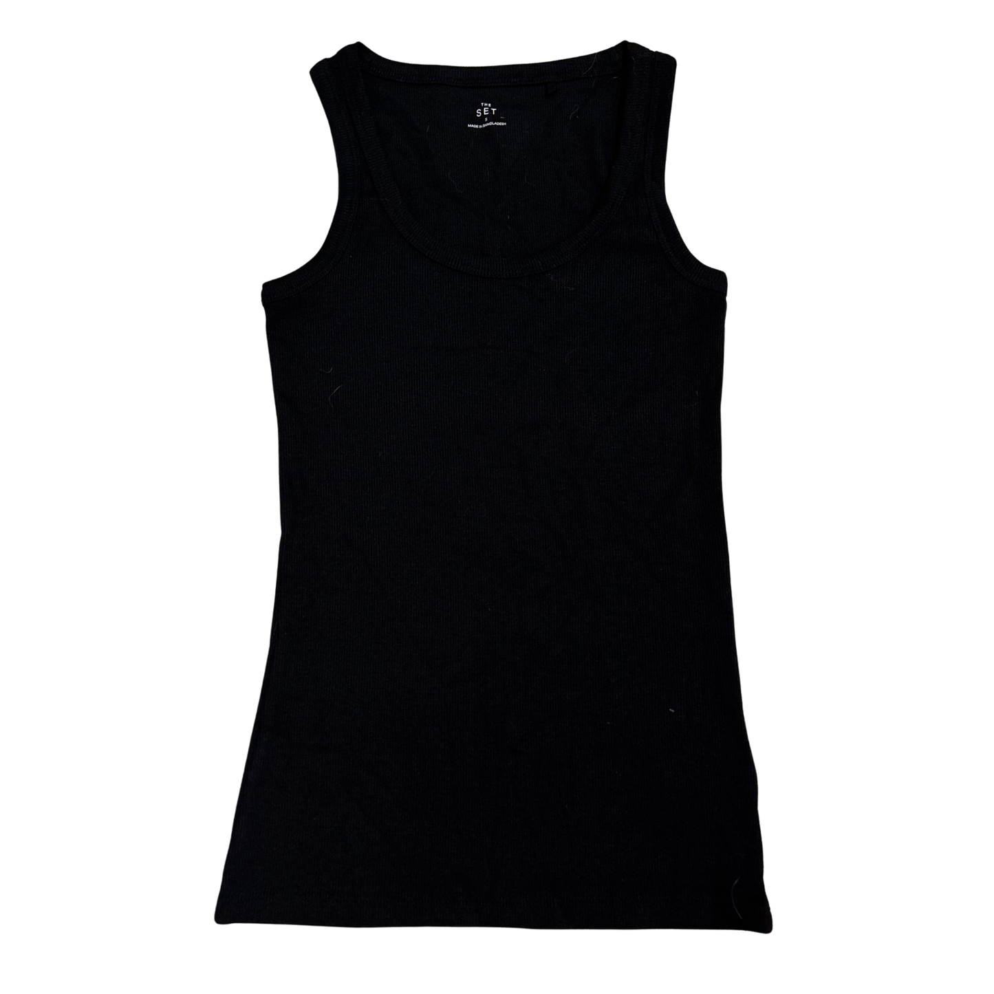 Next Black Ribbed Halterneck Top
