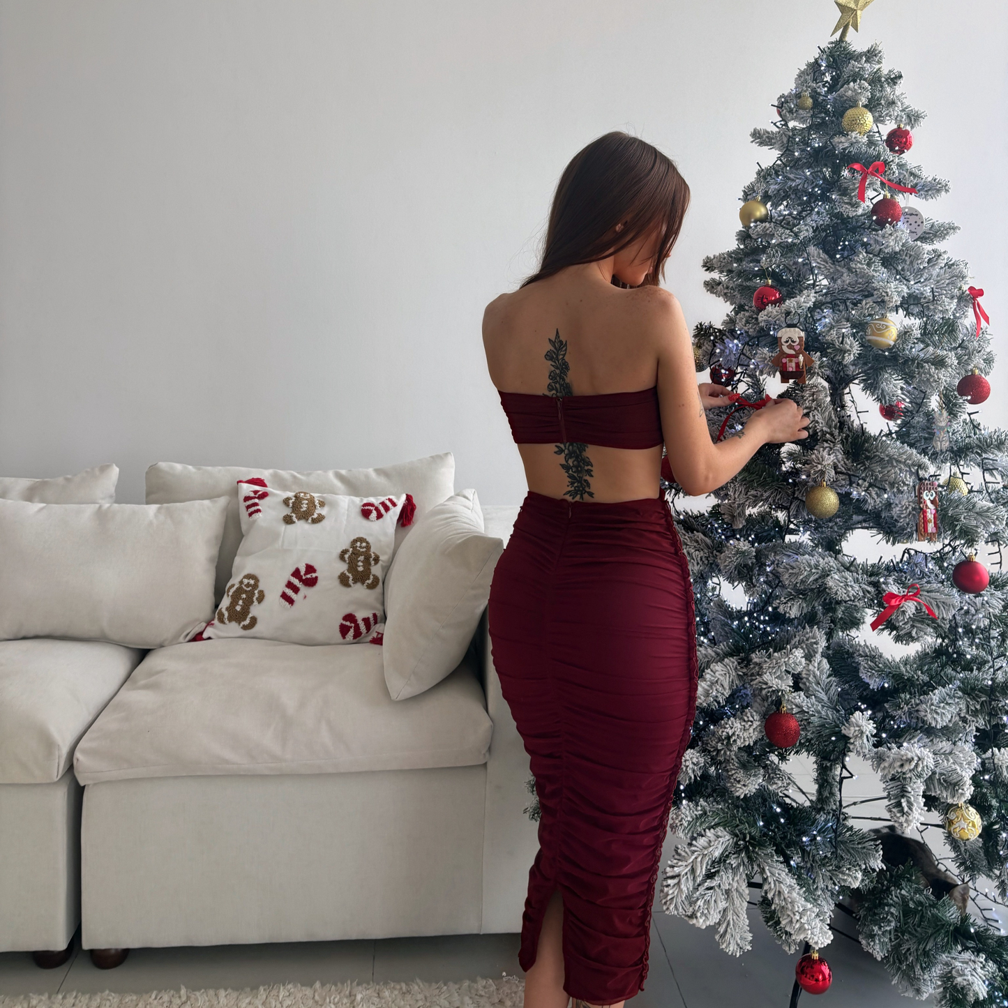 Oh Polly Deep Red Maxi Dress