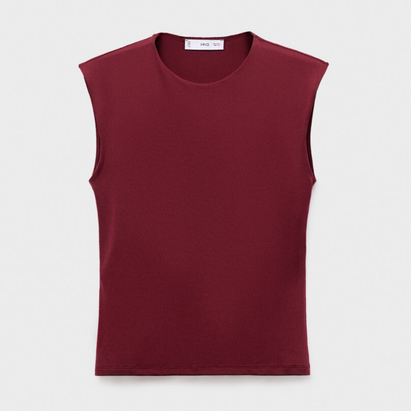Mango Burgundy Knitted Vest Top
