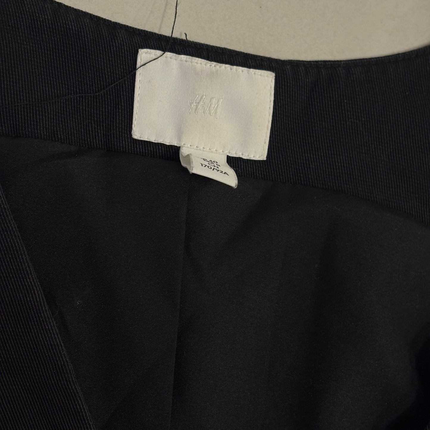 H&M Black Button-Up Waistcoat