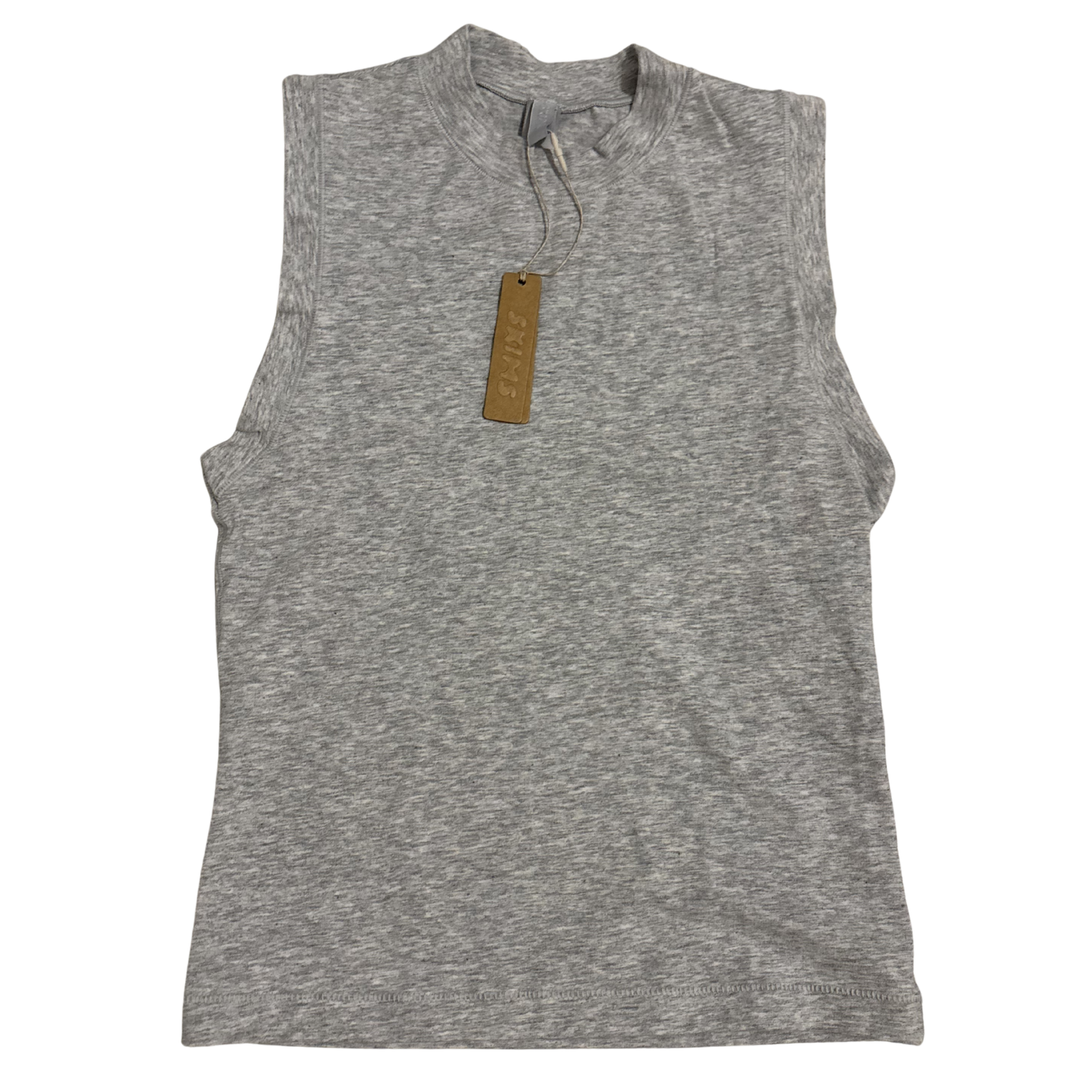 Skims Grey High Neck Top