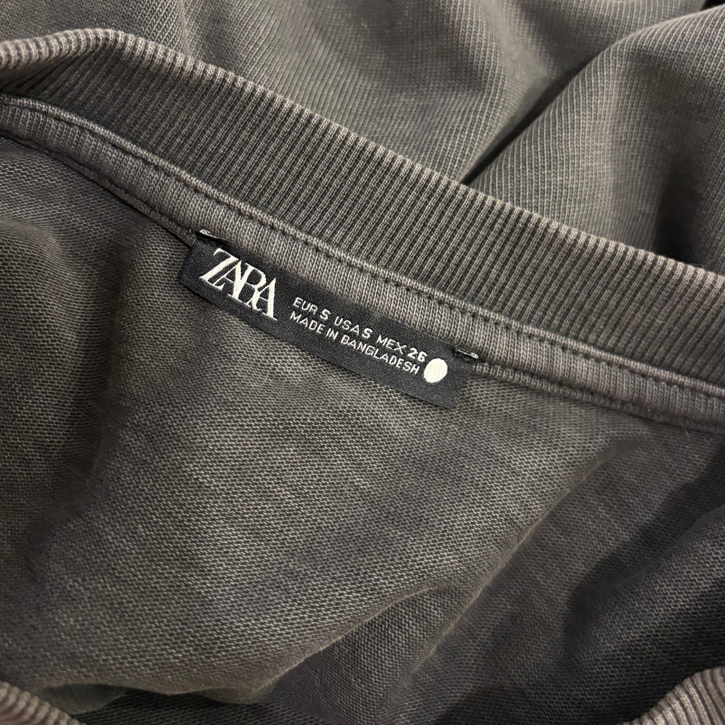Zara Dark Grey Tie Back Top