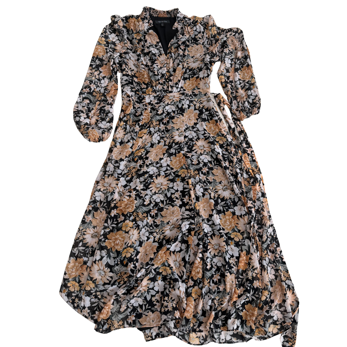 Forever New Floral Long Sleeve Maxi Dress
