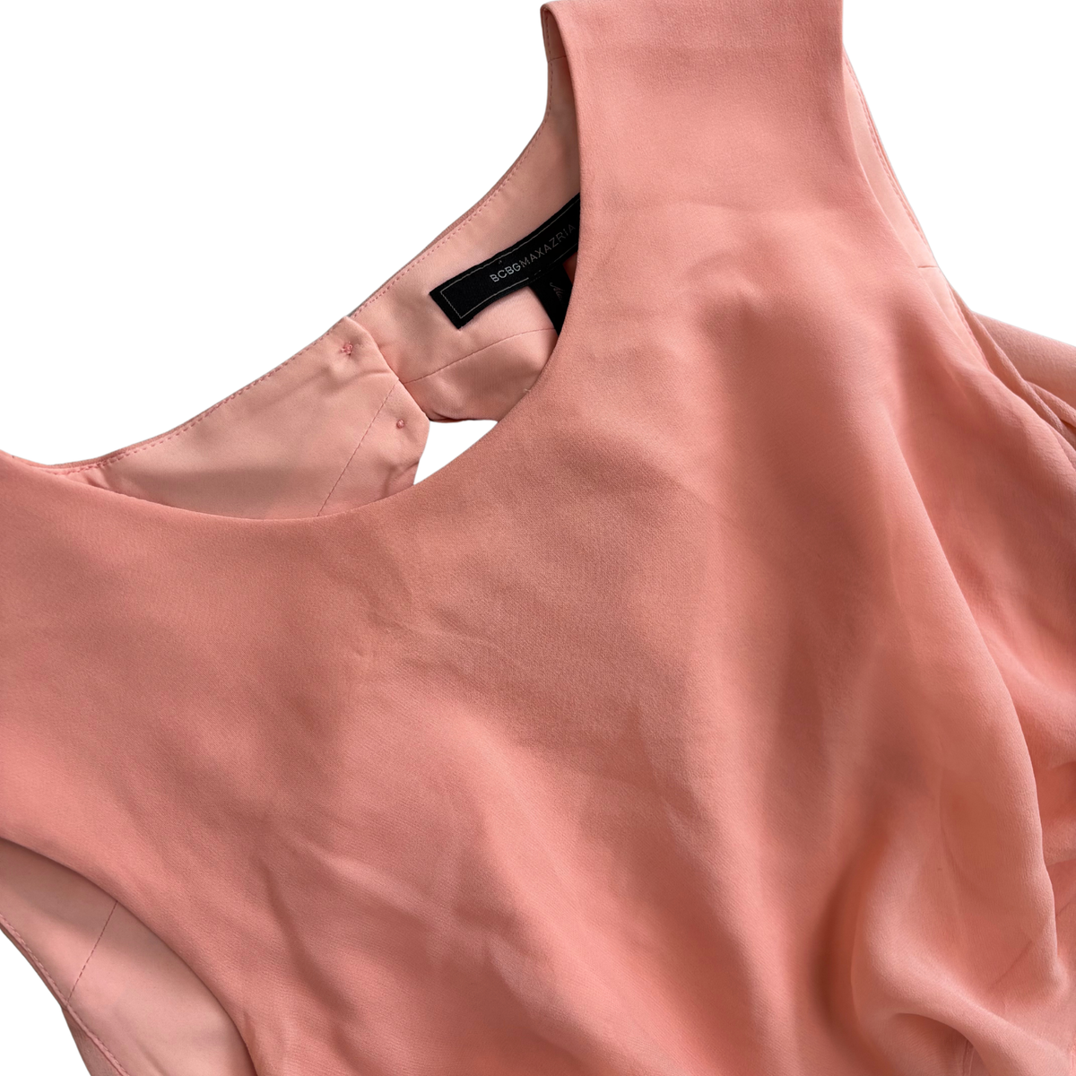 BCBGMaxazria Pink Flowy Midi Dress