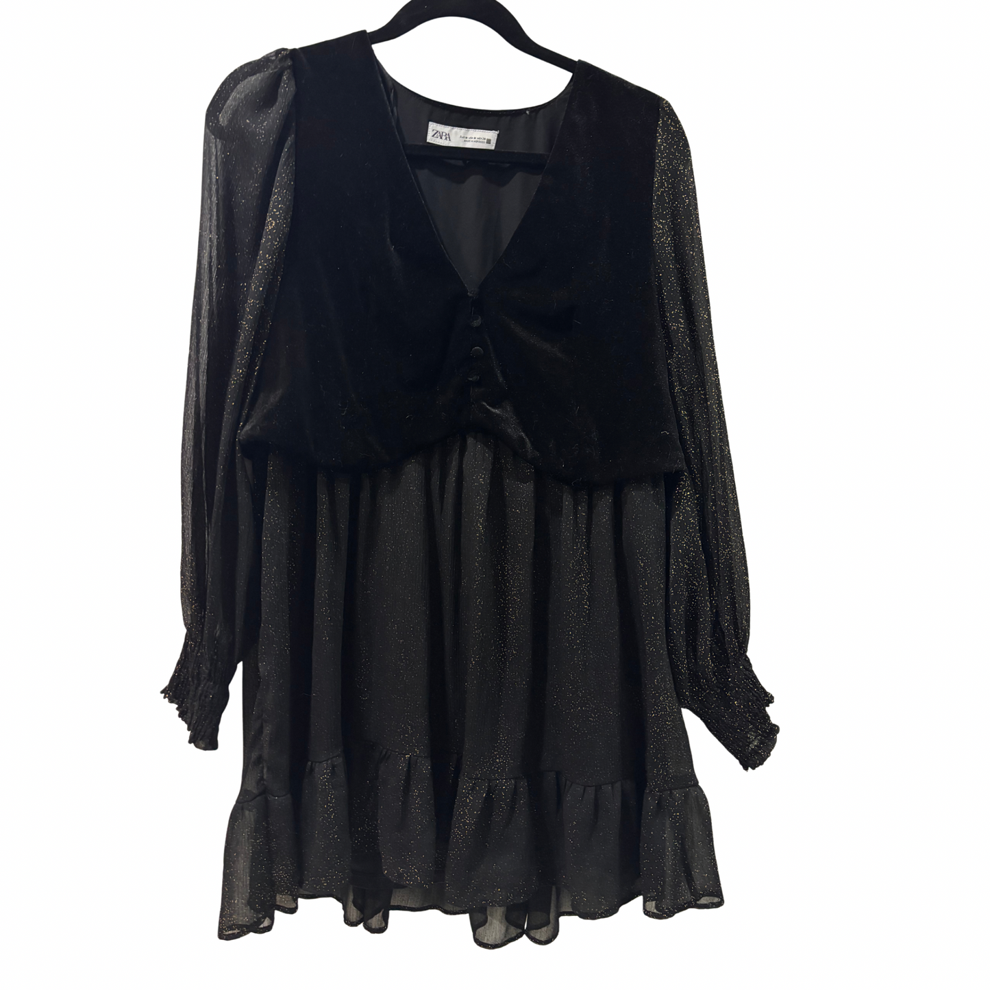 Zara Black Sparkle Dress