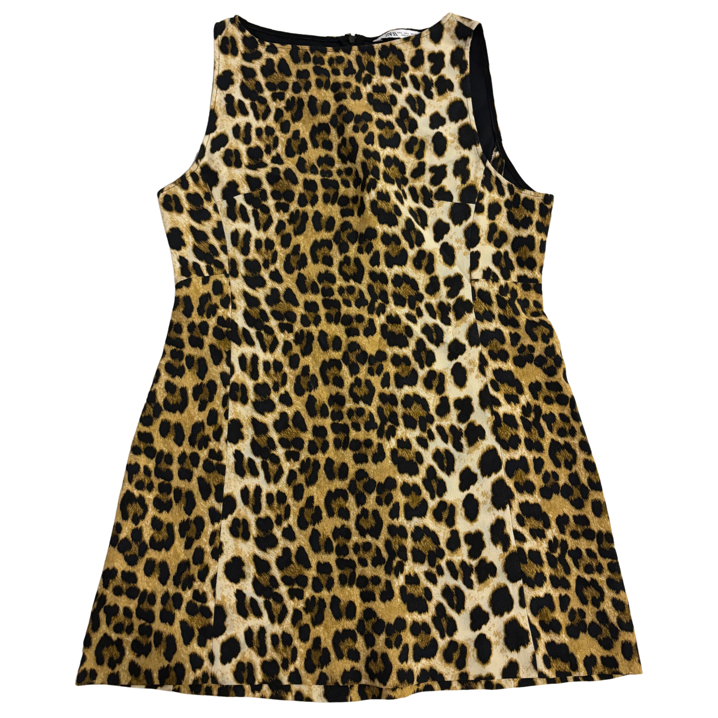 Zara Leopard Print Shift Mini Dress