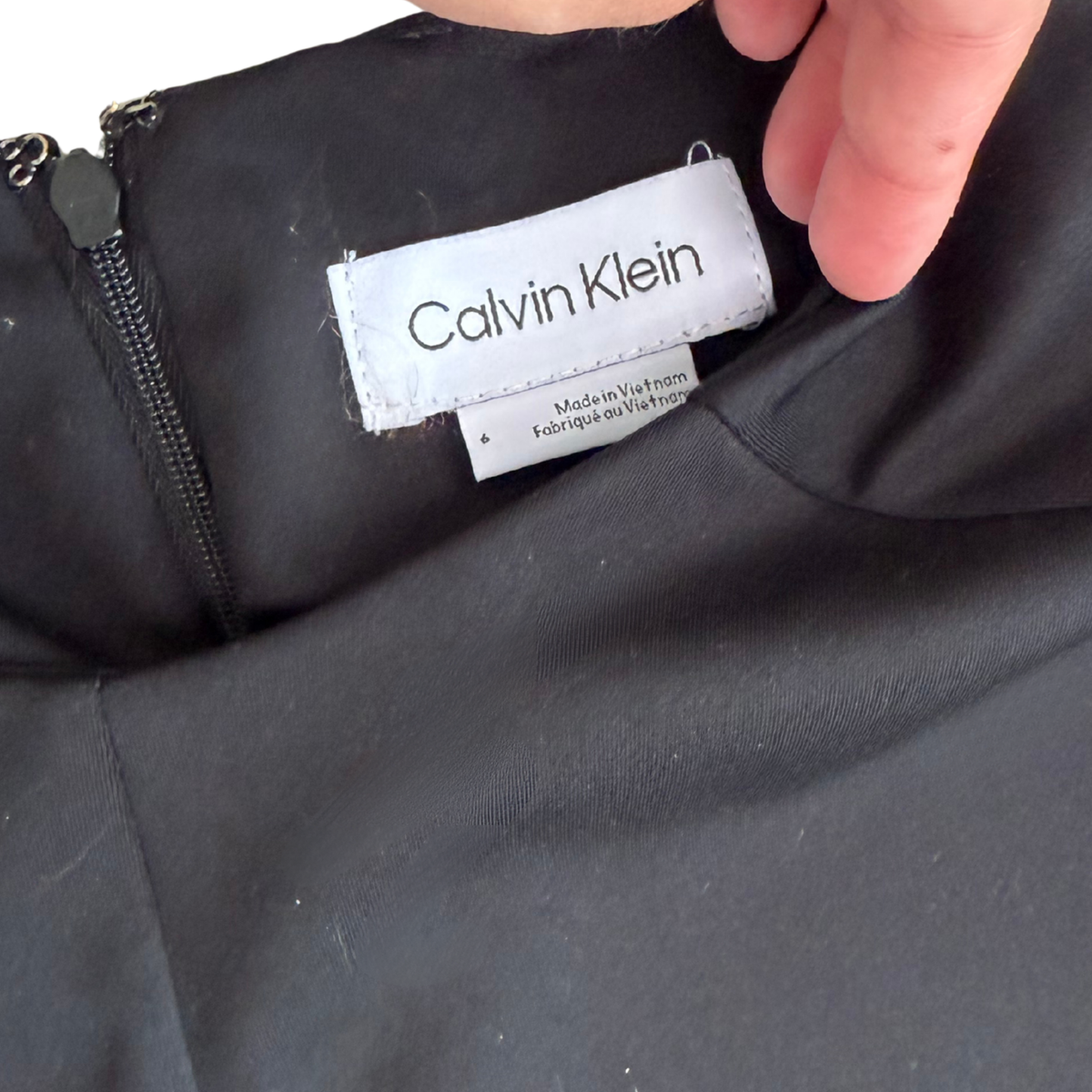 Calvin Klein Black Flowy Midi Dress