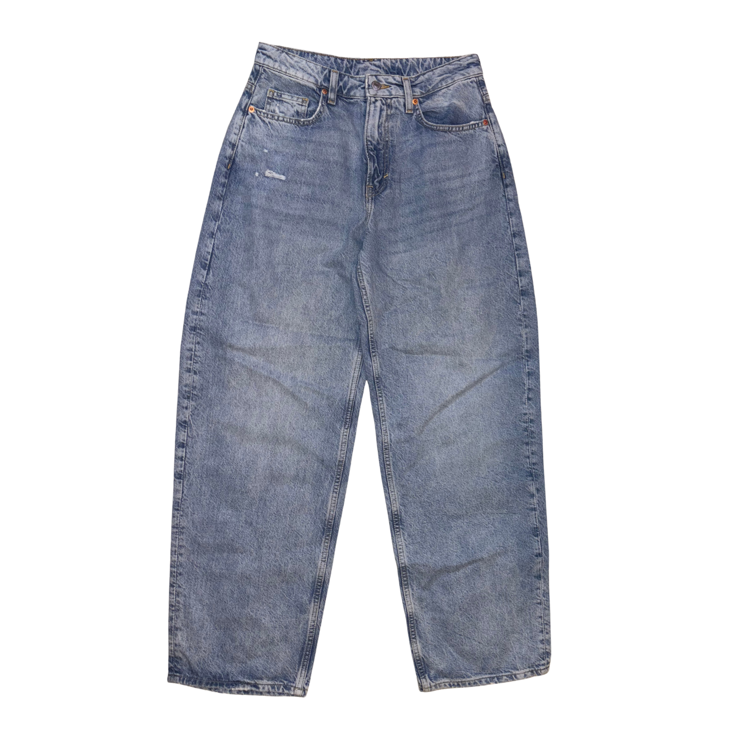 H&M Blue Baggy High Waist Jeans