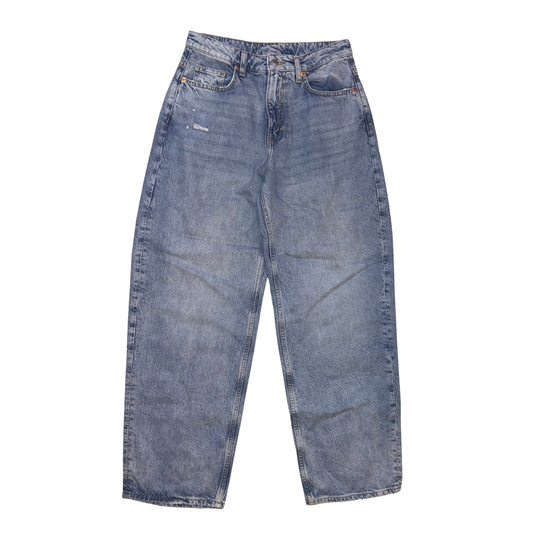 H&M Blue Baggy High Waist Jeans