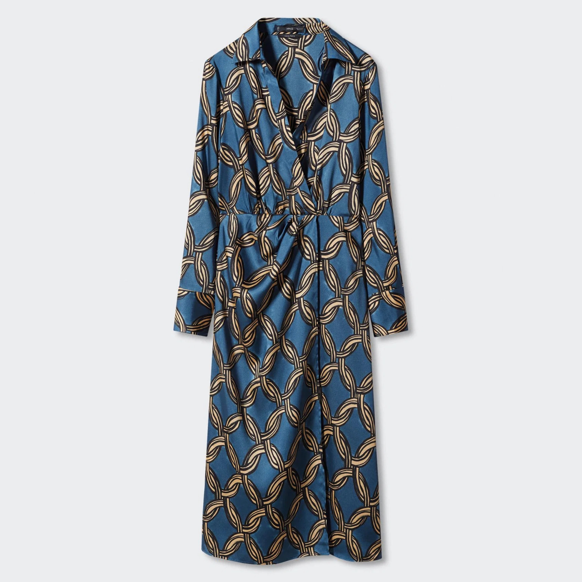 Mango Chain Pattern Maxi Dress