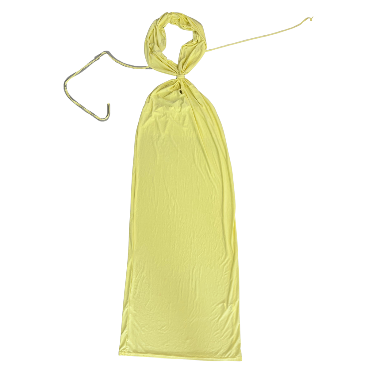 Ego Yellow Halterneck Maxi Dress