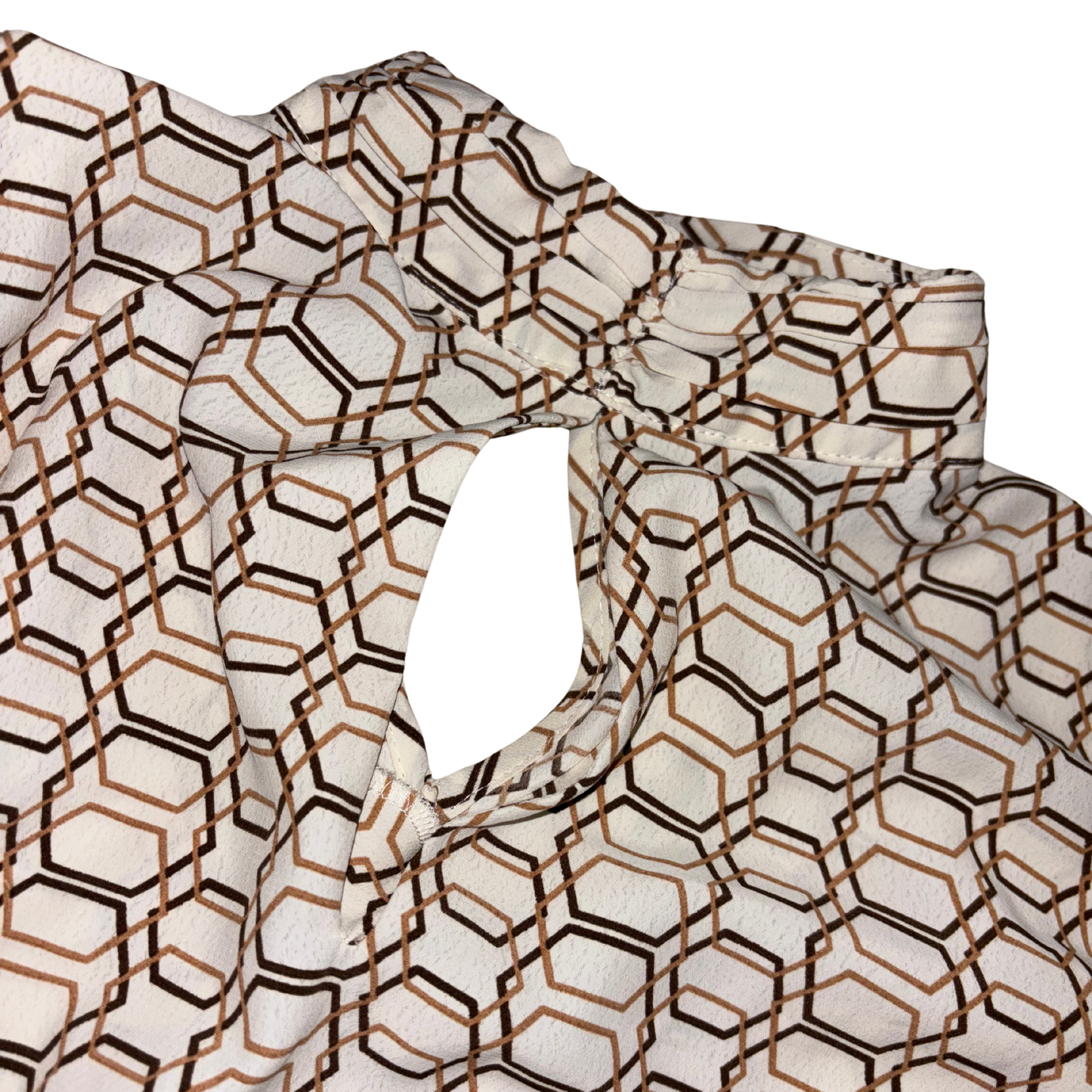 Geometric Pattern Satin Shirt