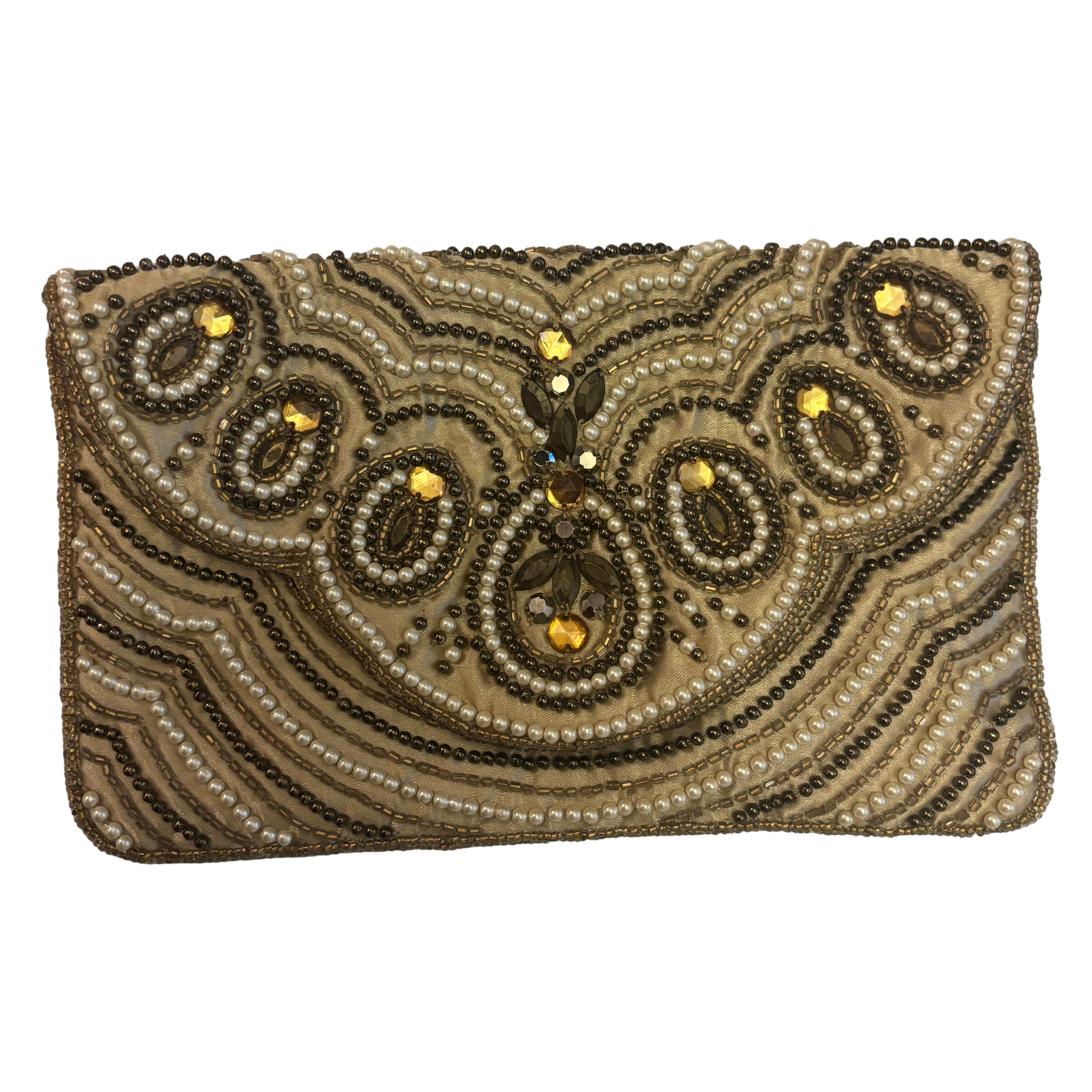 New Look Beaded Abstract Clutch