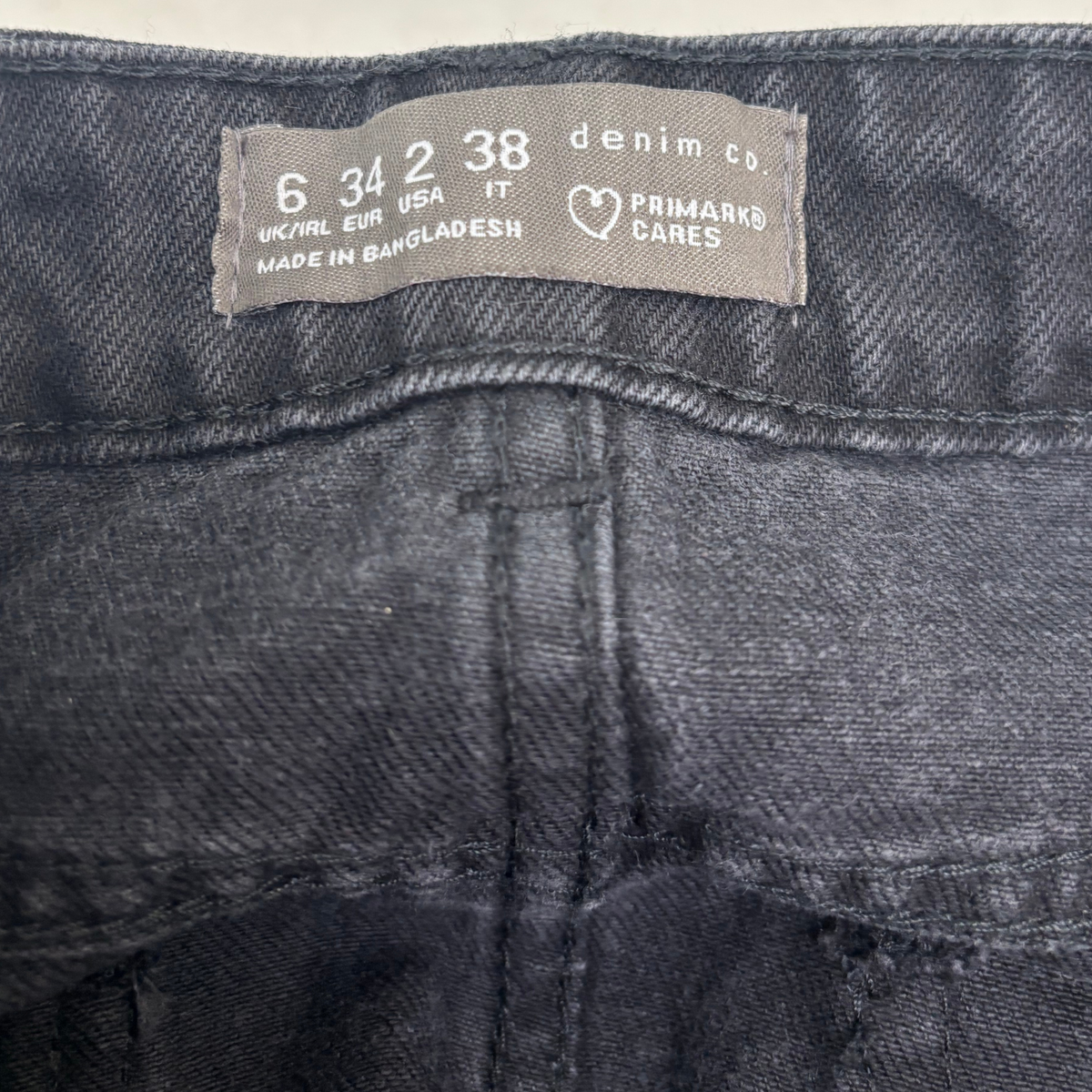 Black Denim Skirt
