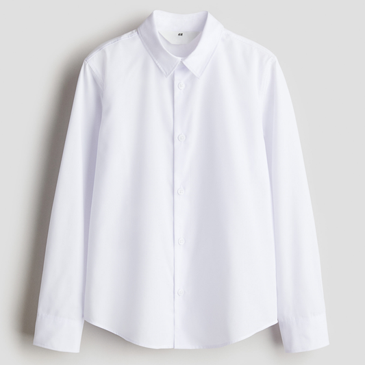 H&M White Long Sleeve Shirt