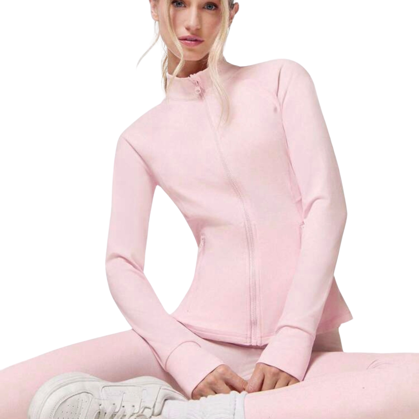 Pink Fitted Gym Jacket