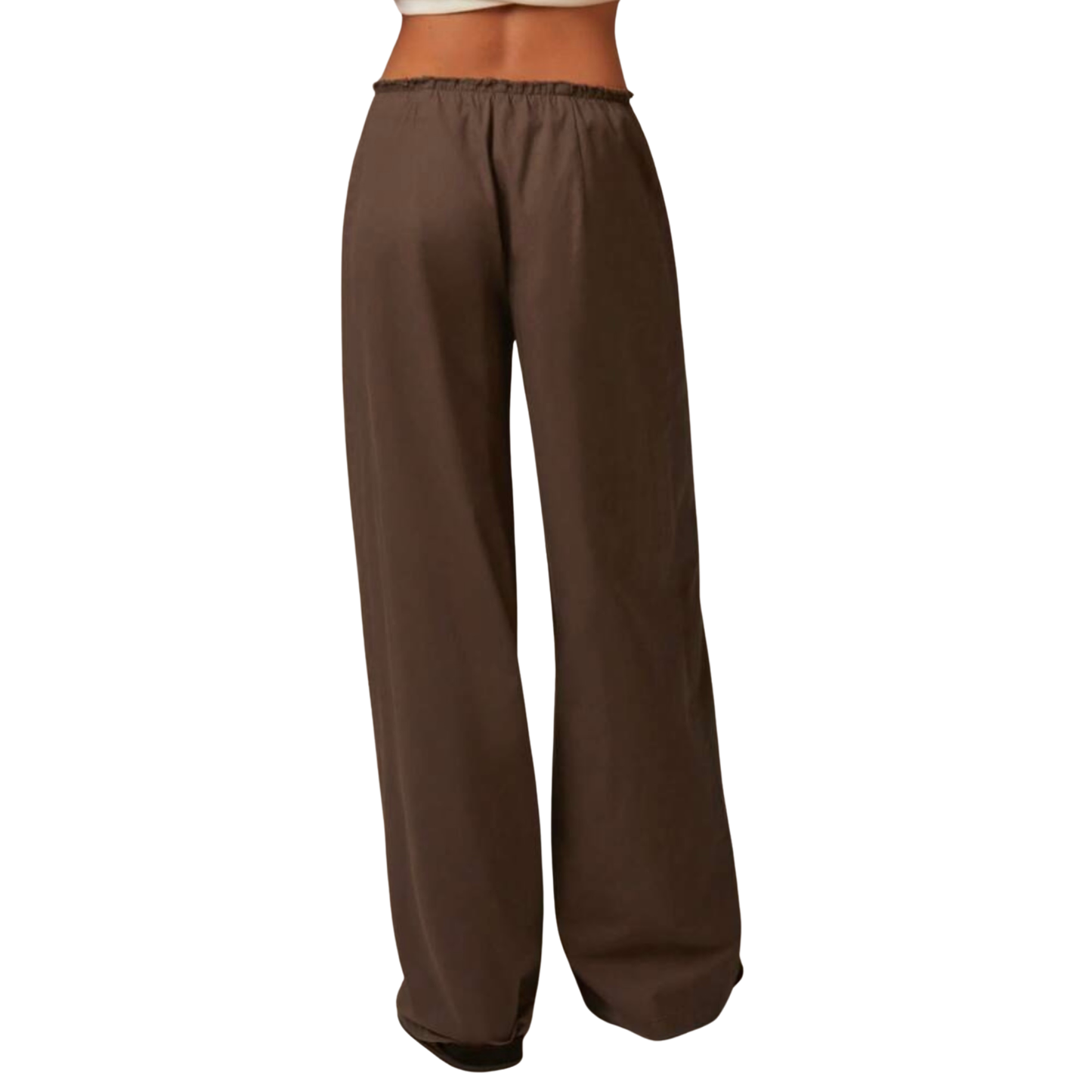 Brown Wide Leg Trousers