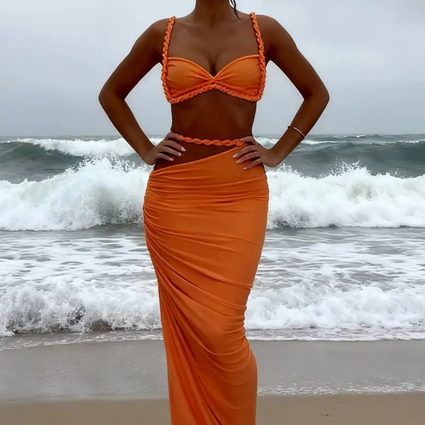 Orange Braided Co-Ord