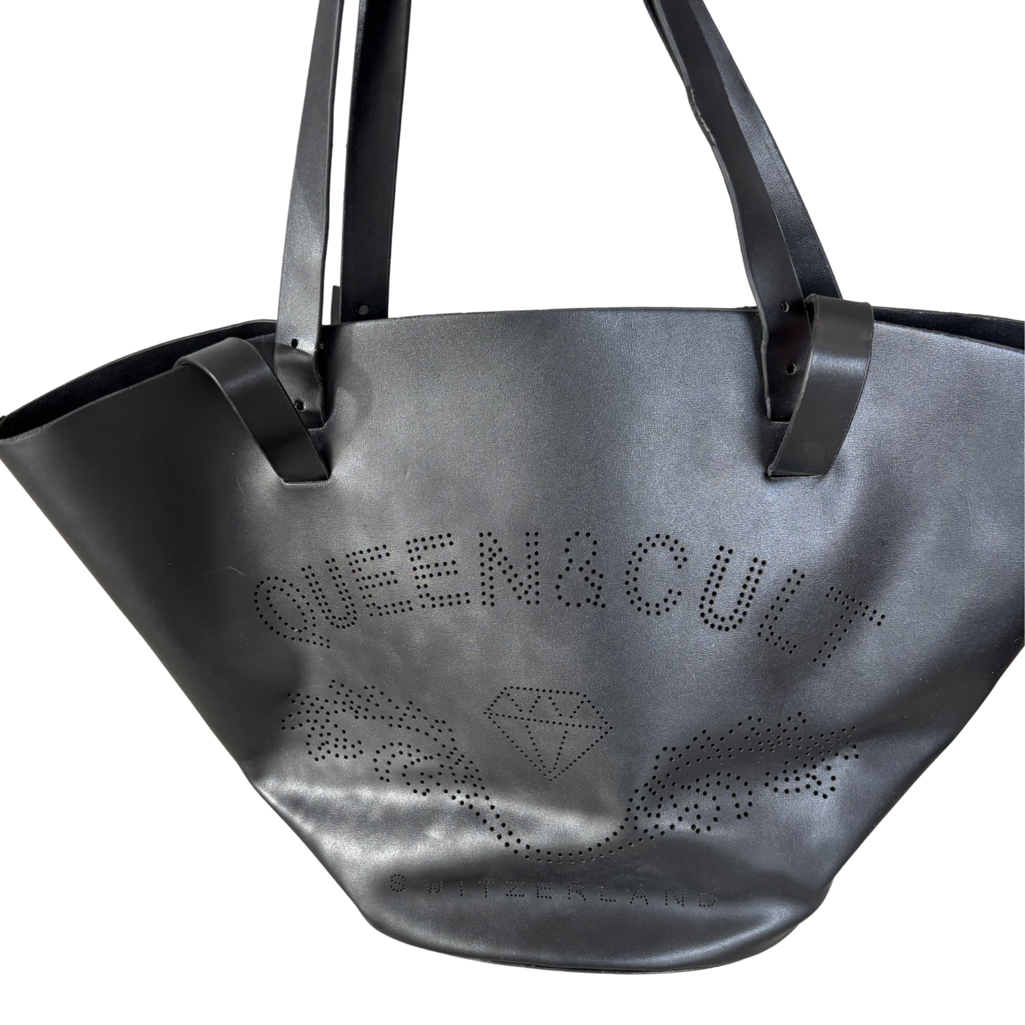 Queen & Cult Black Bucket Tote Bag