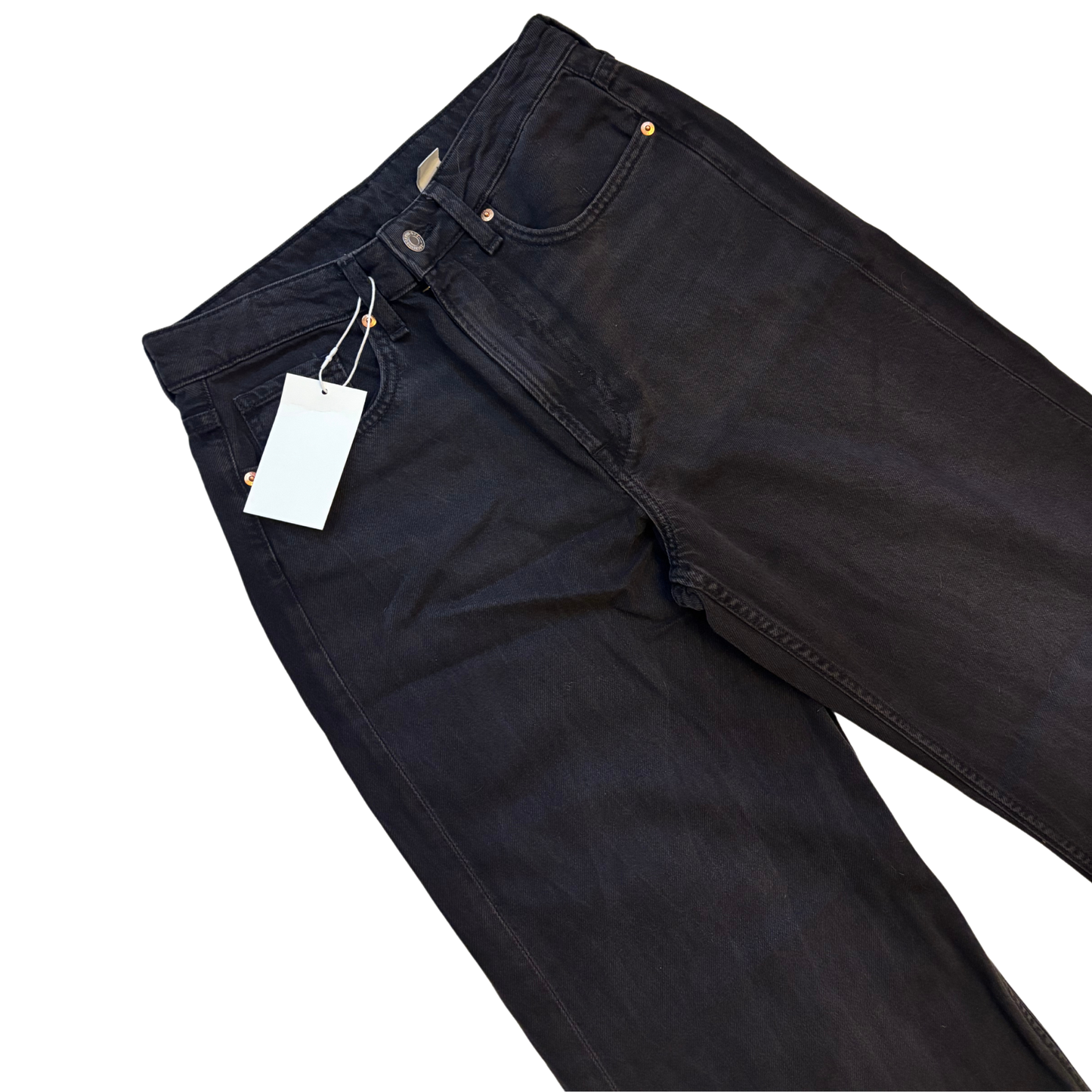 H&M Black Wide Leg High Waisted Jeans