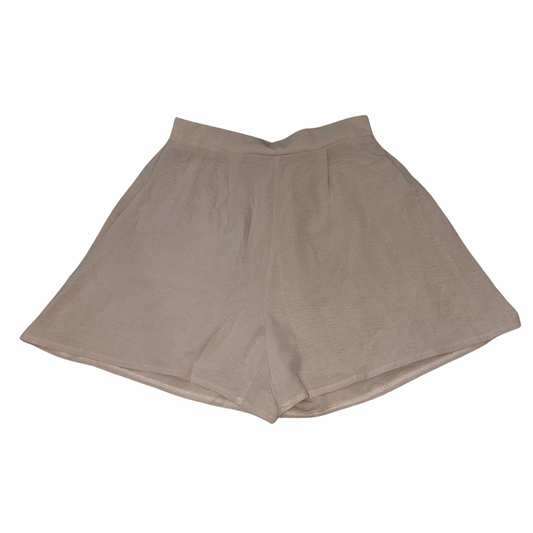 Beige Elasticated Waist Shorts