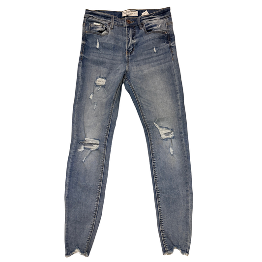 Stradivarius Blue Ripped Jeans