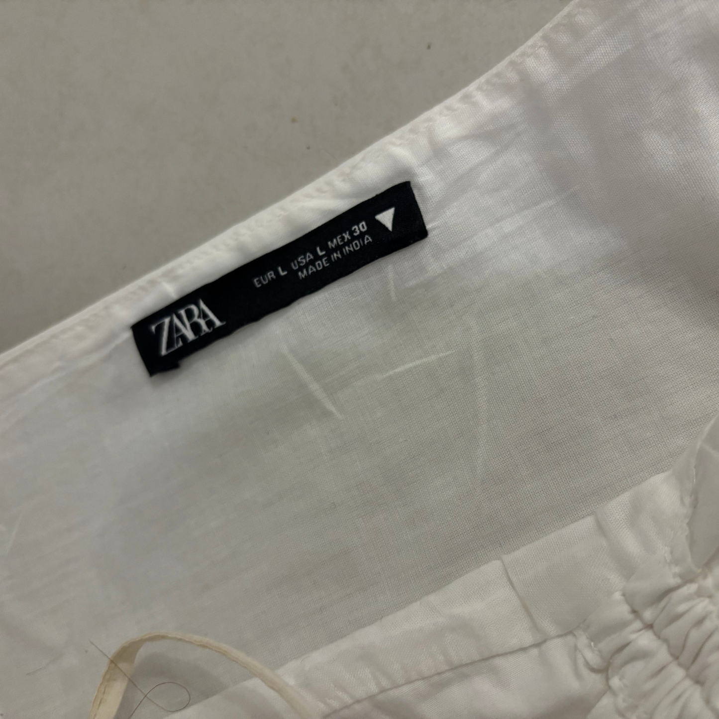 Zara White Linen Maxi Dress
