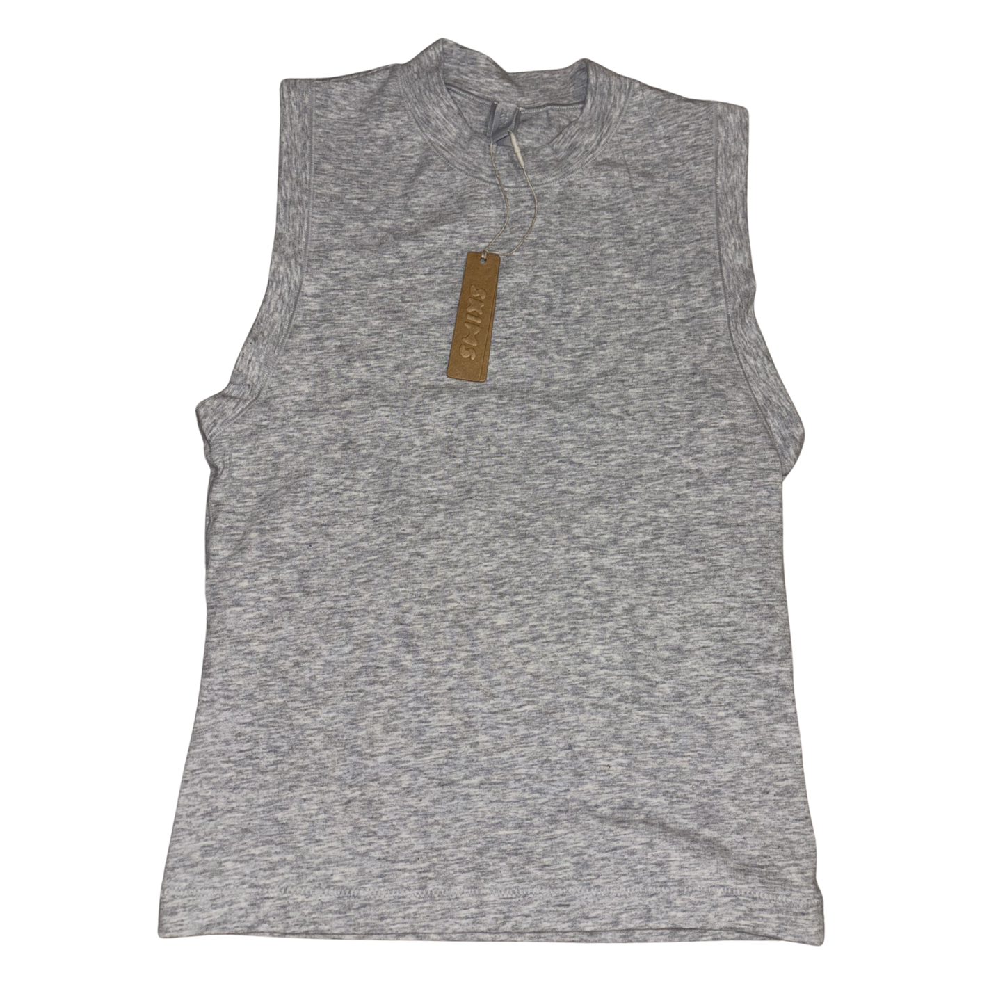 Skims Grey High Neck Top
