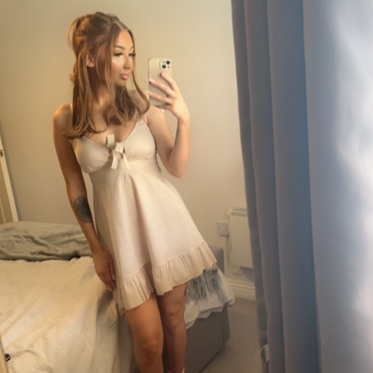 Nude Mini Dress