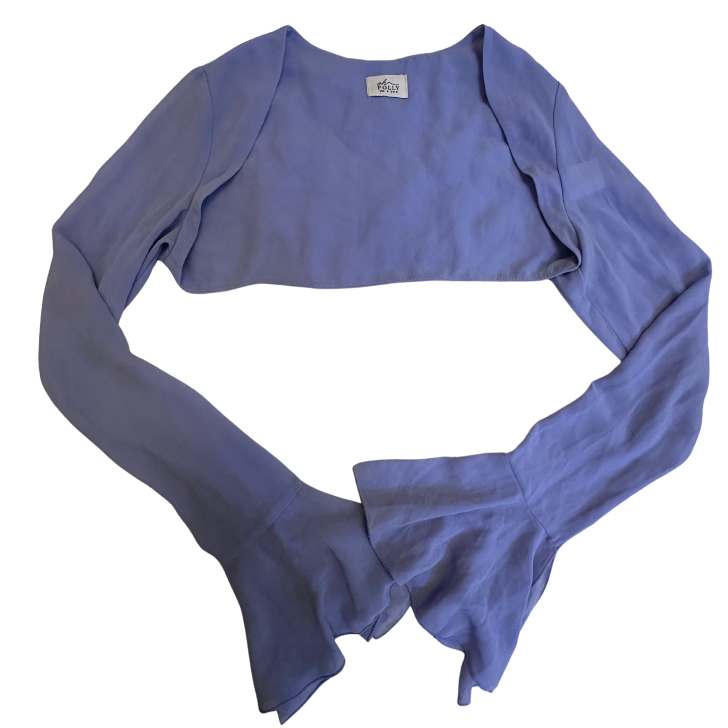 Oh Polly Purple Super Crop Cardi