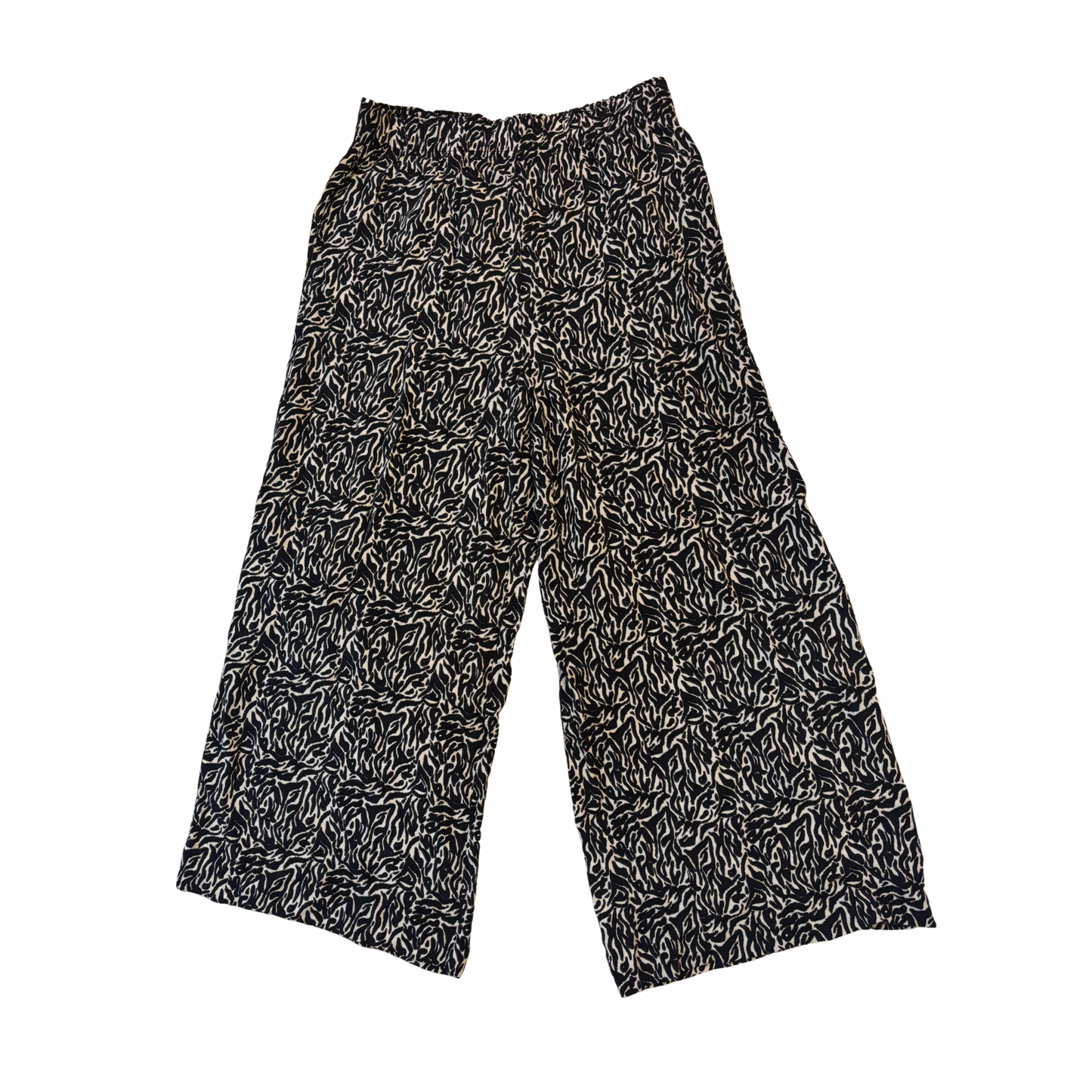 H&M Patterned Wide Leg Trousers