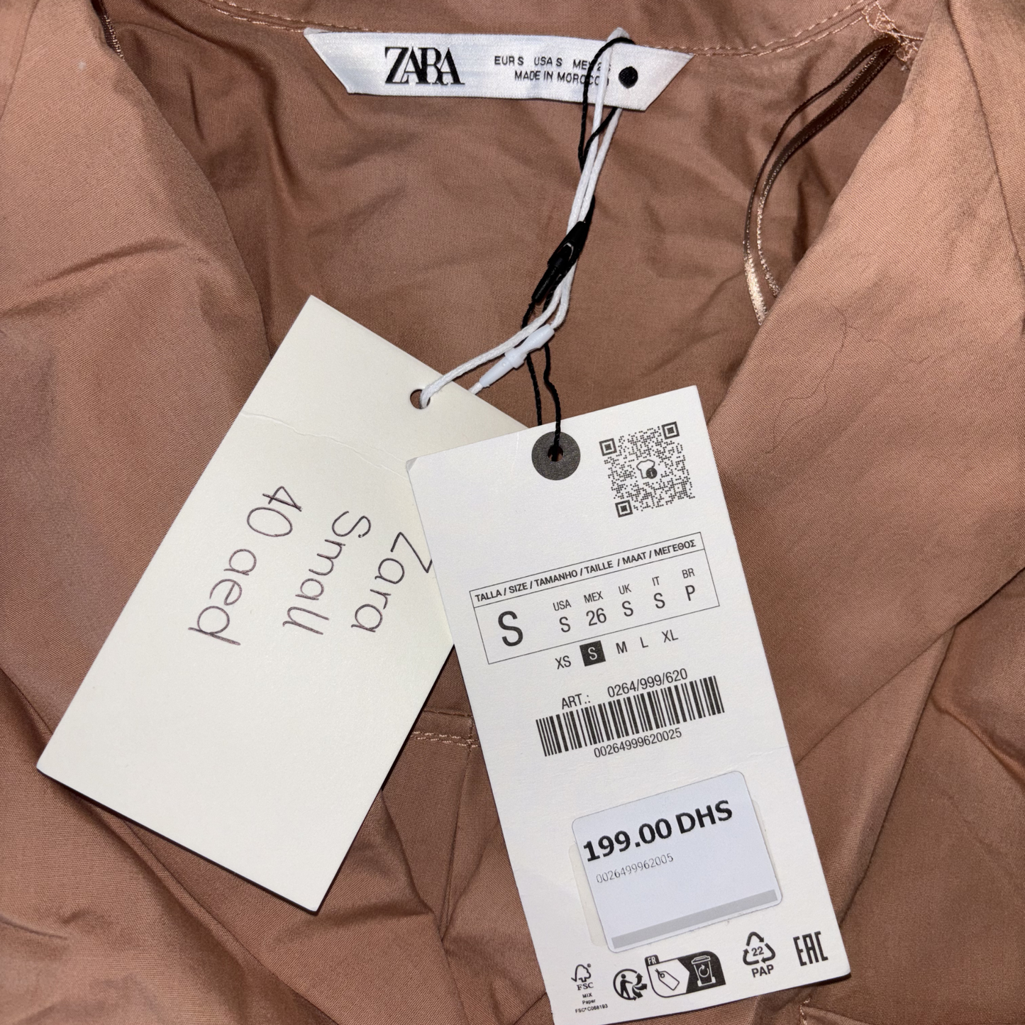 Zara Pink Button-Up Shirt