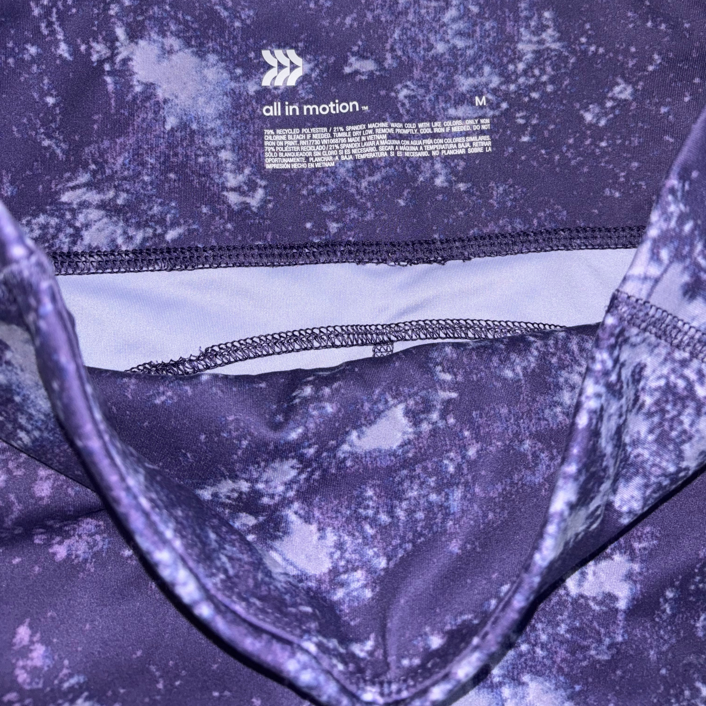 All In Motion Purple Galaxy Leggings