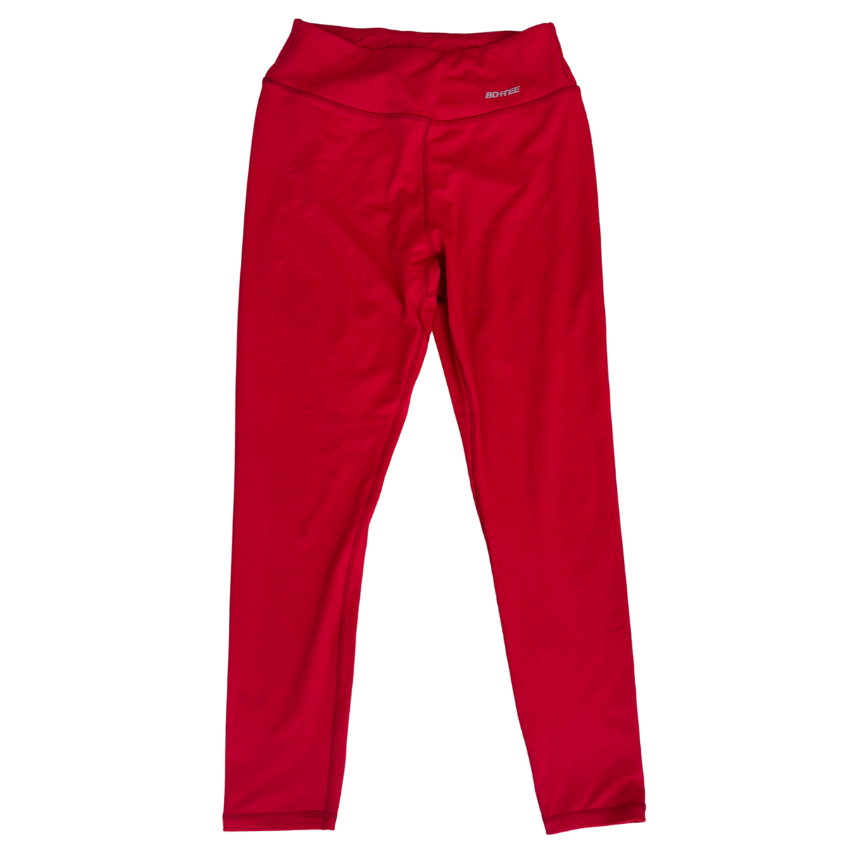 Bo + Tee Red Scrunch Leggings