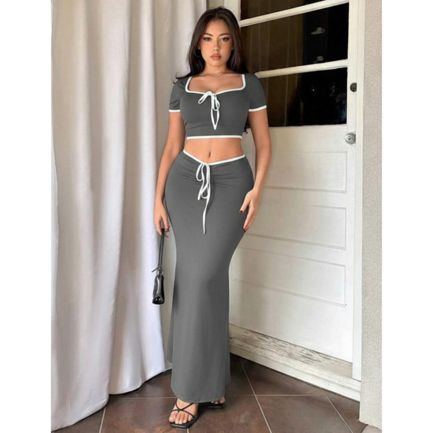 Grey Stretchy Co-Ord