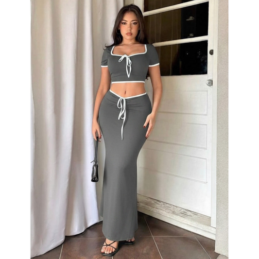 Grey Stretchy Co-Ord