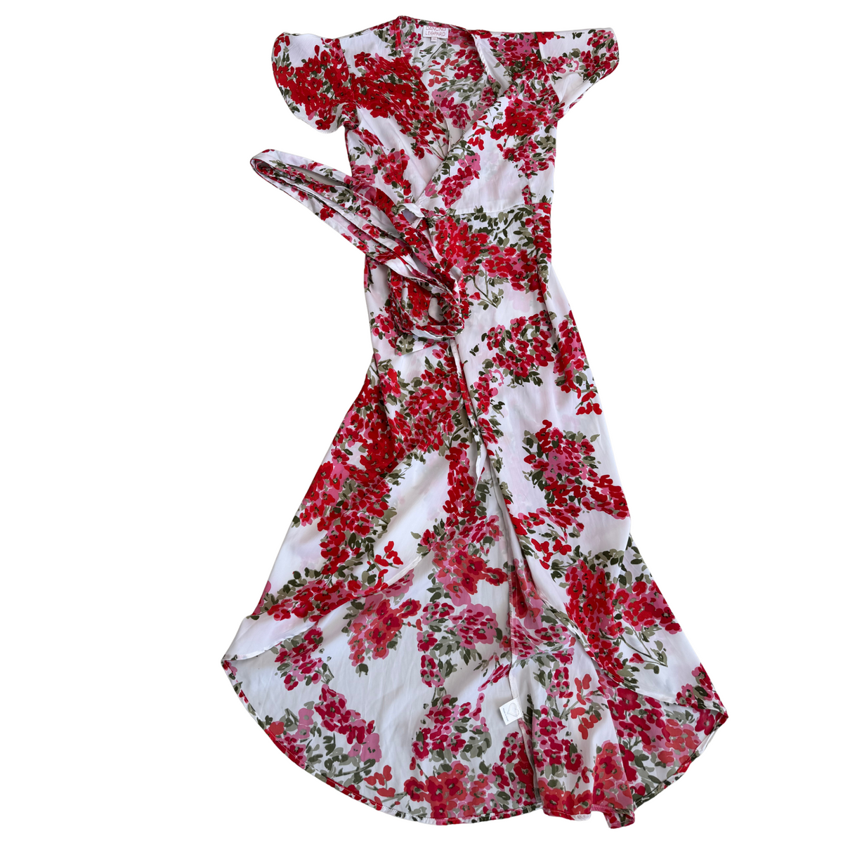 Dancing Leopard Floral Print Maxi Dress