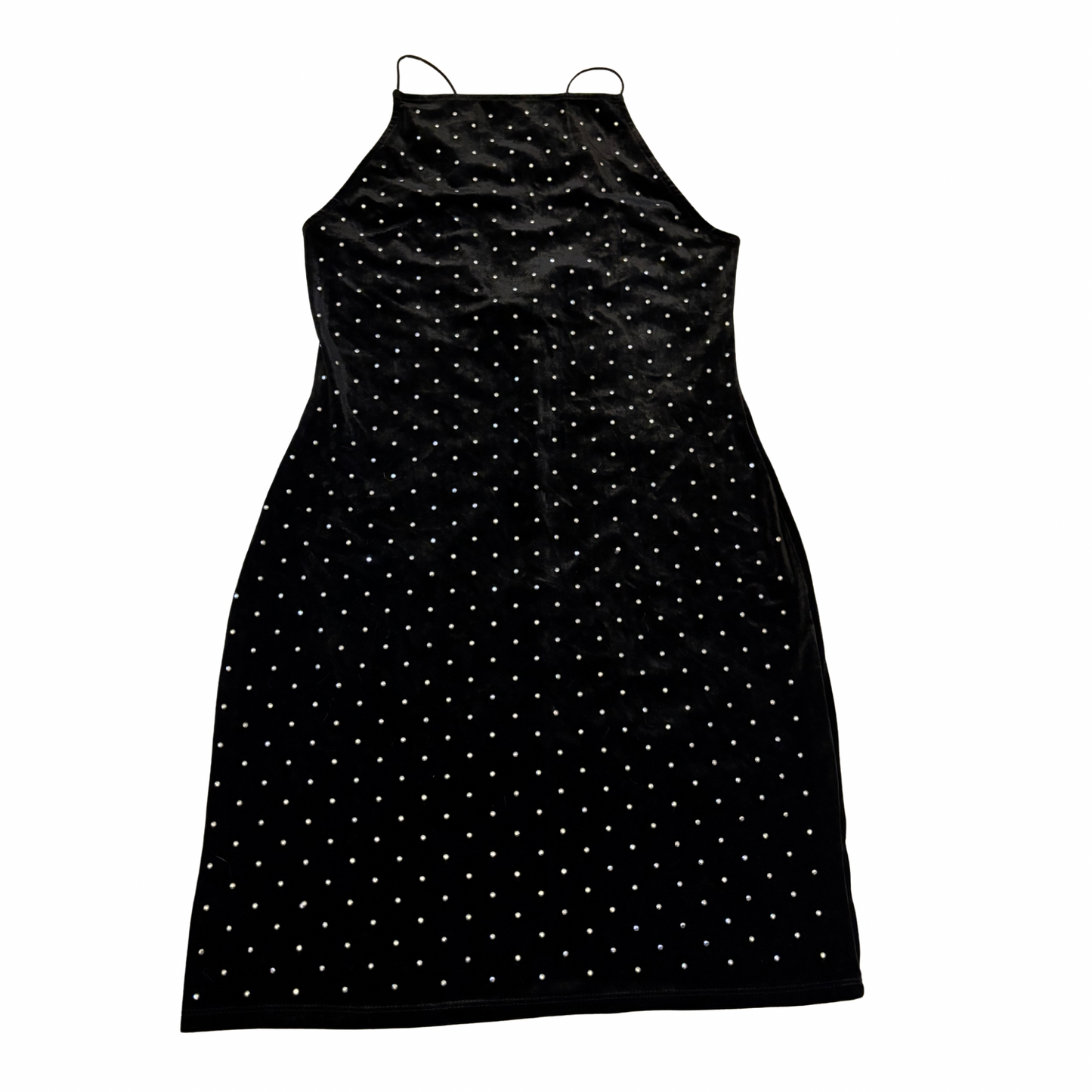 H&M Velvet Diamante Mini Dress