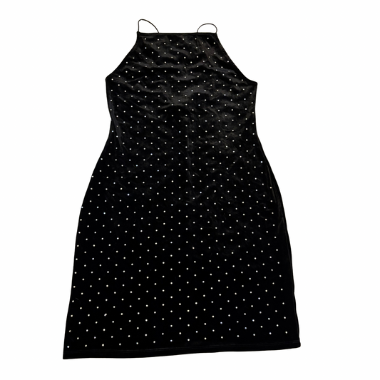 H&M Velvet Diamante Mini Dress