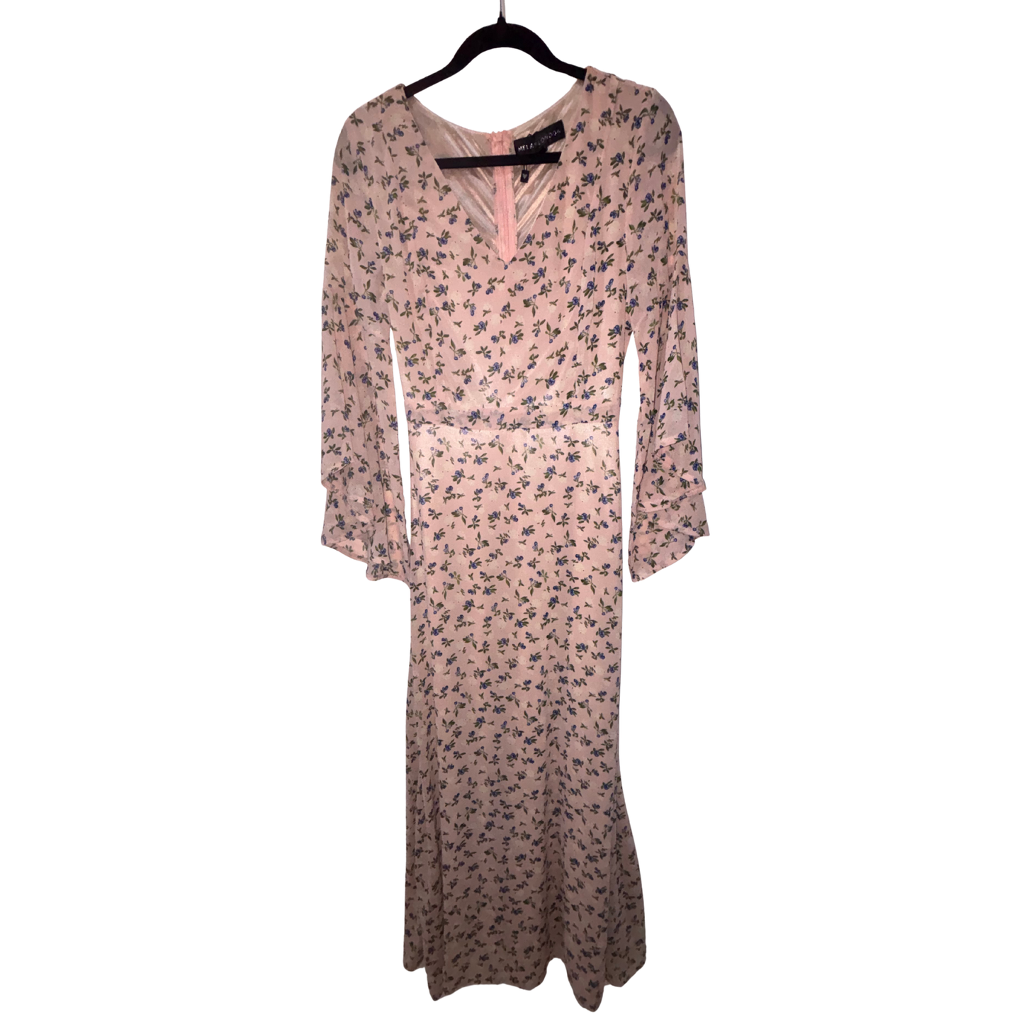 Mela London Pink Floral Maxi Dress