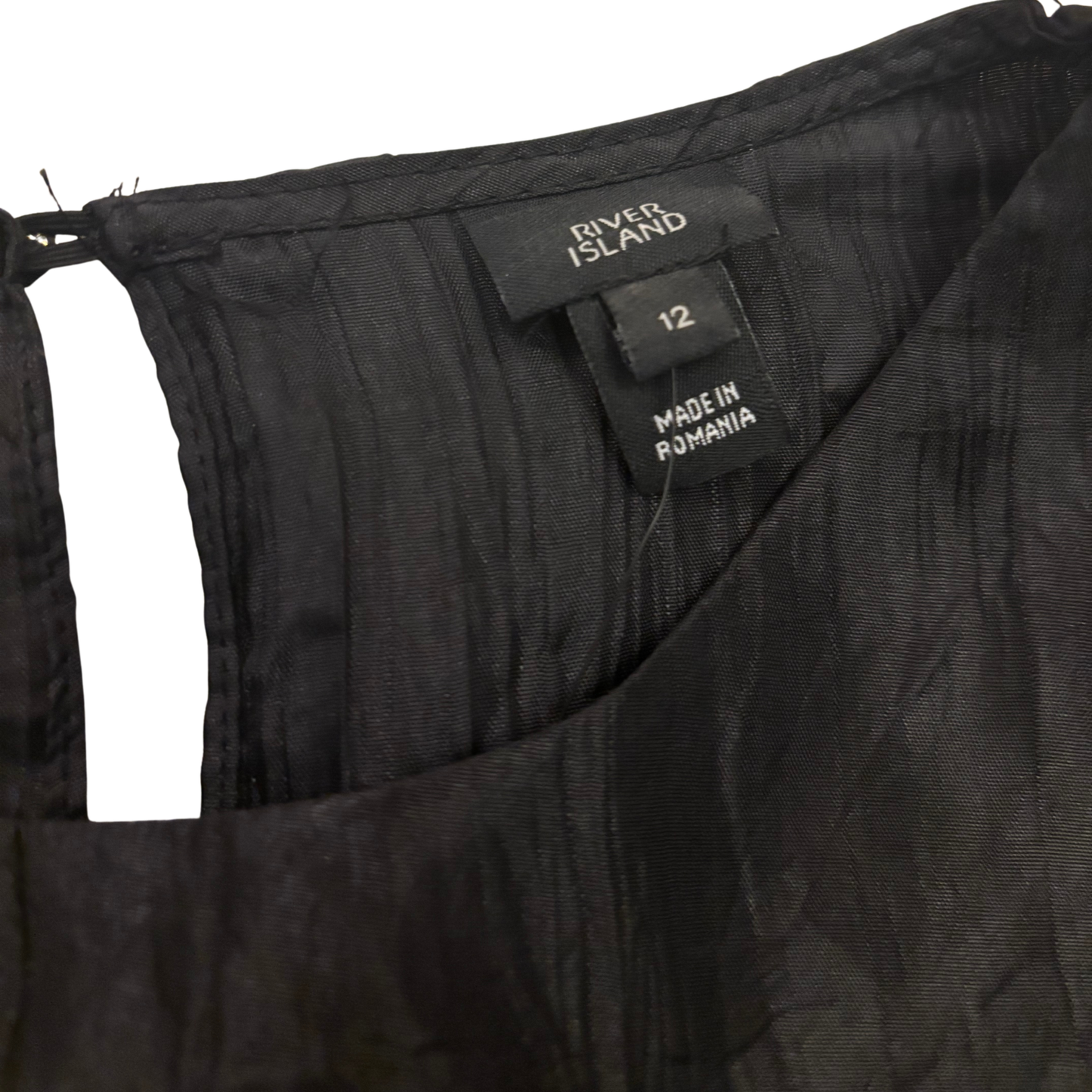 River Island Black Puff Sleeve Top