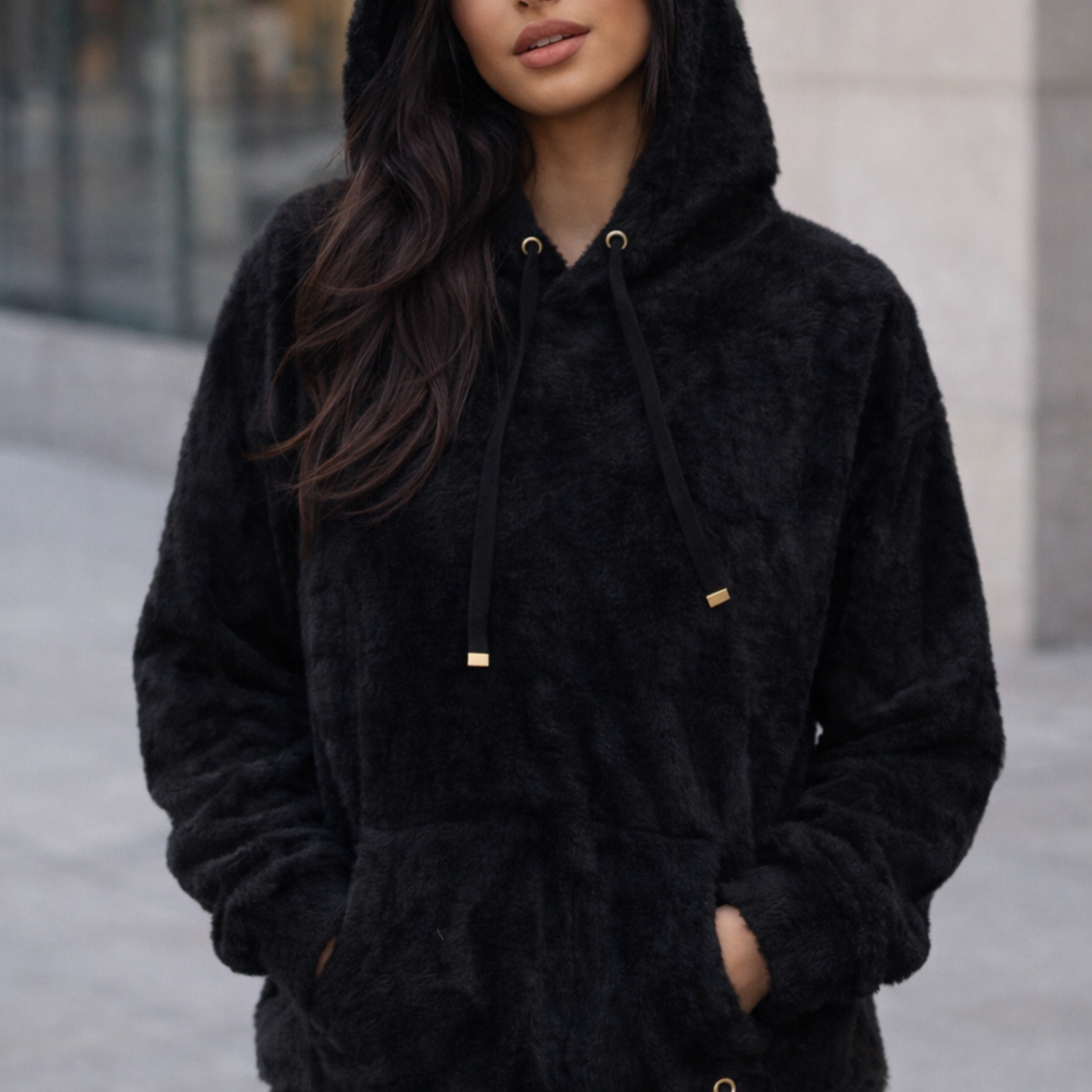 Ted Baker Black Fluffy Jumper