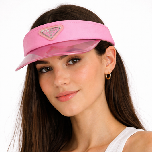 'Prada' Pink Tennis Cap