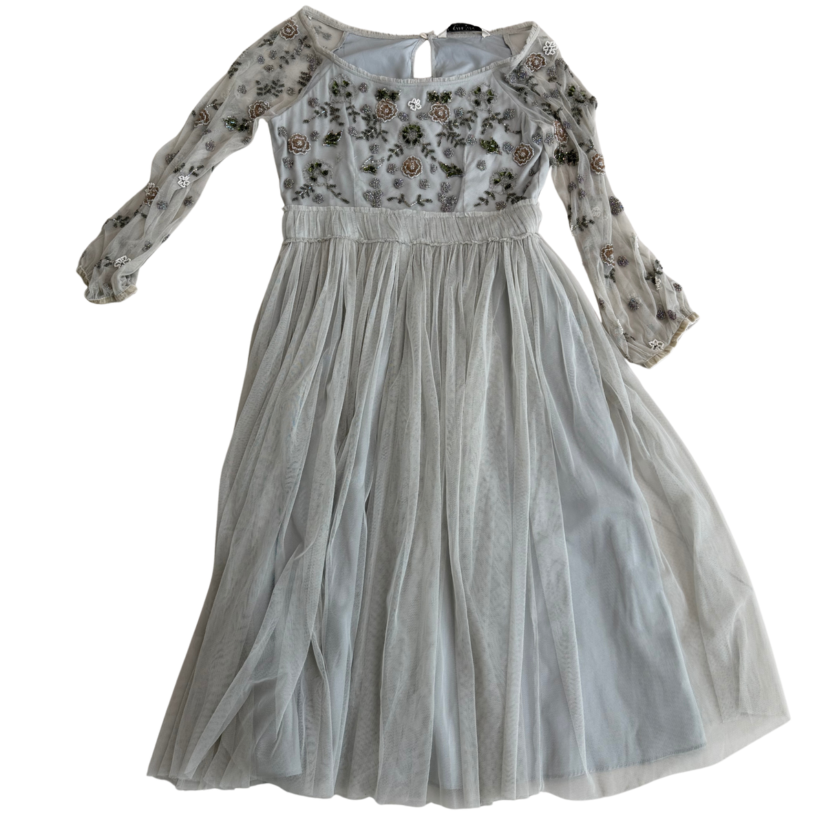 Zara Embroidered Midi Dress