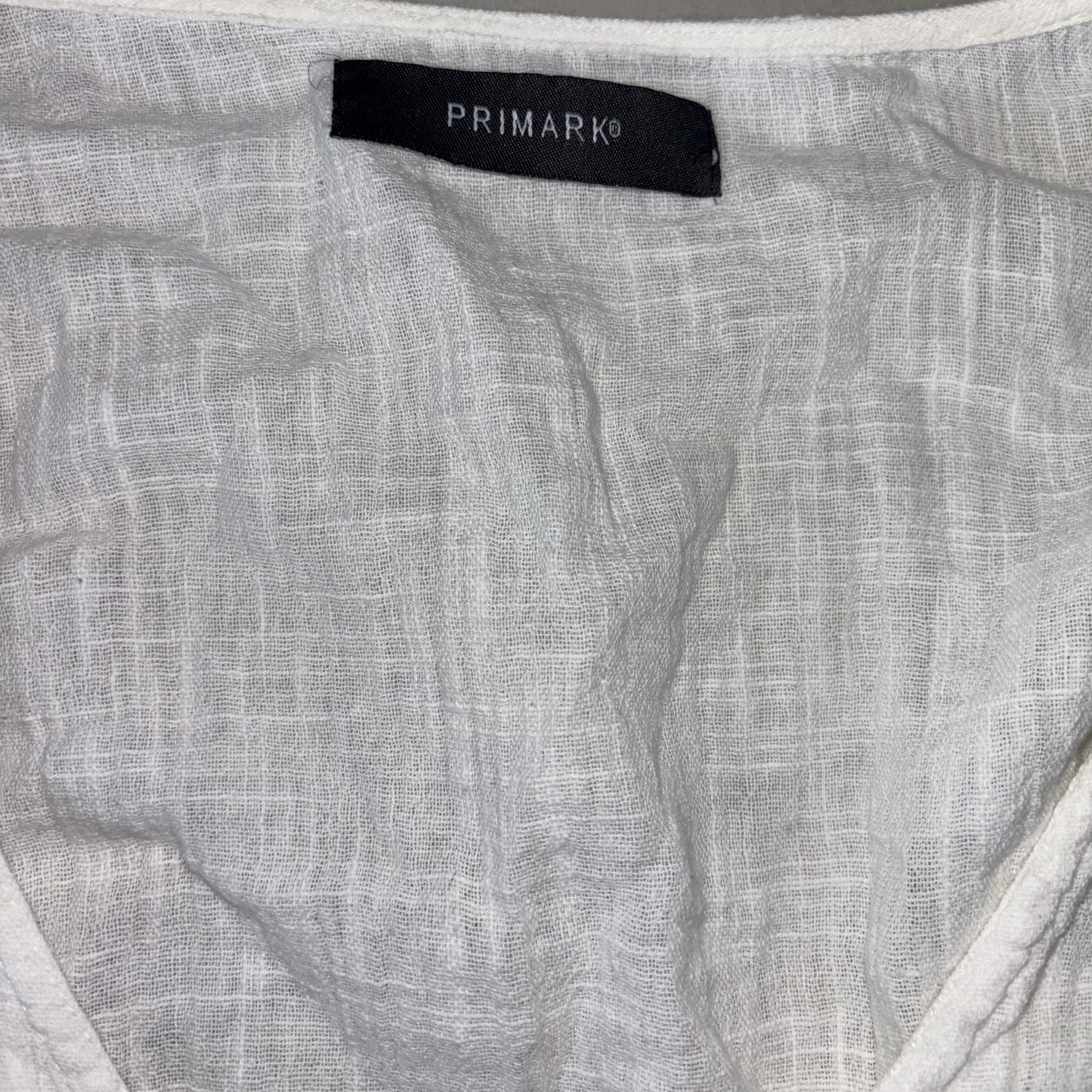 White Button Up Long Sleeve Crop Top