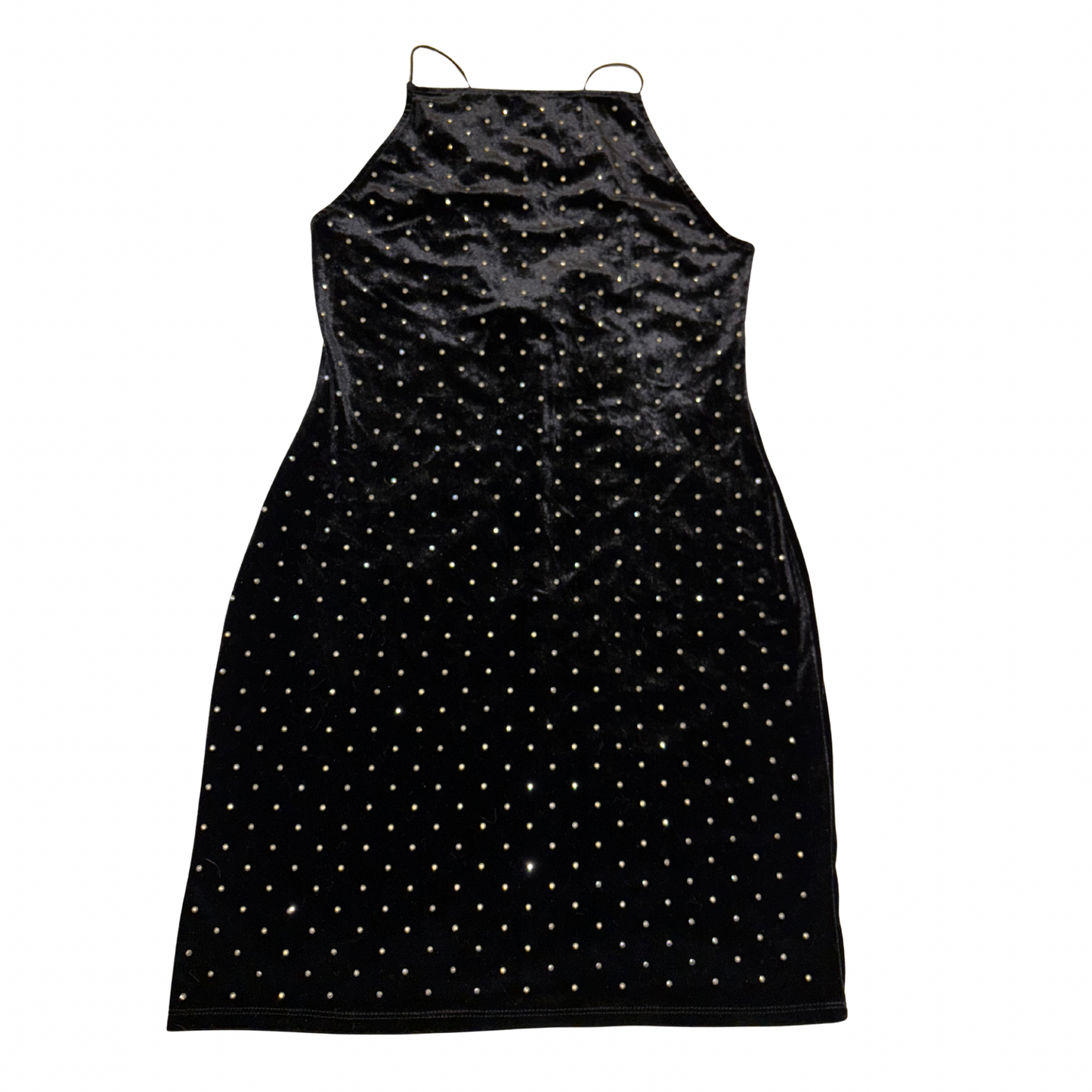 H&M Velvet Diamante Mini Dress