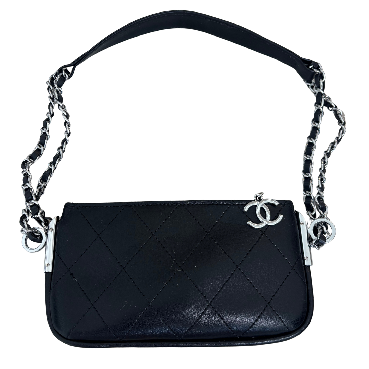 Black 'CC' Shoulder Bag