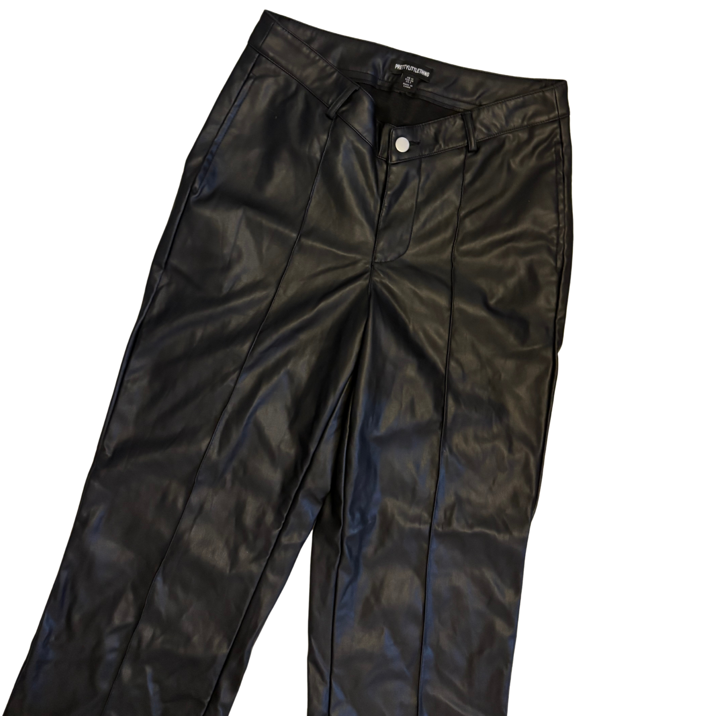 PLT Leather Seam Front Trousers